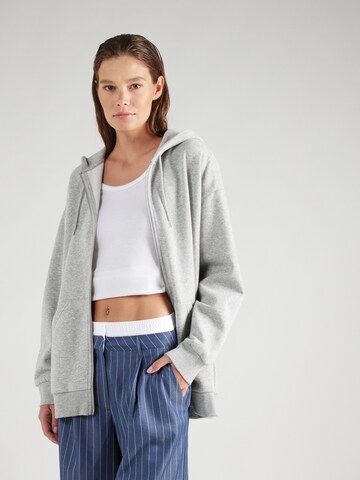 Monki Sweatjacke in Grau: Vorderseite