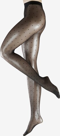 FALKE Fine Tights 'Dot' in Black: front