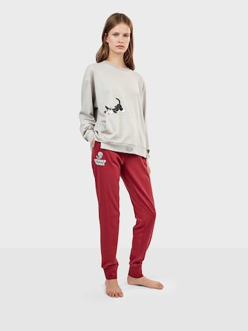 Gisela - Pijama 'Looney Tunes' en gris: frente