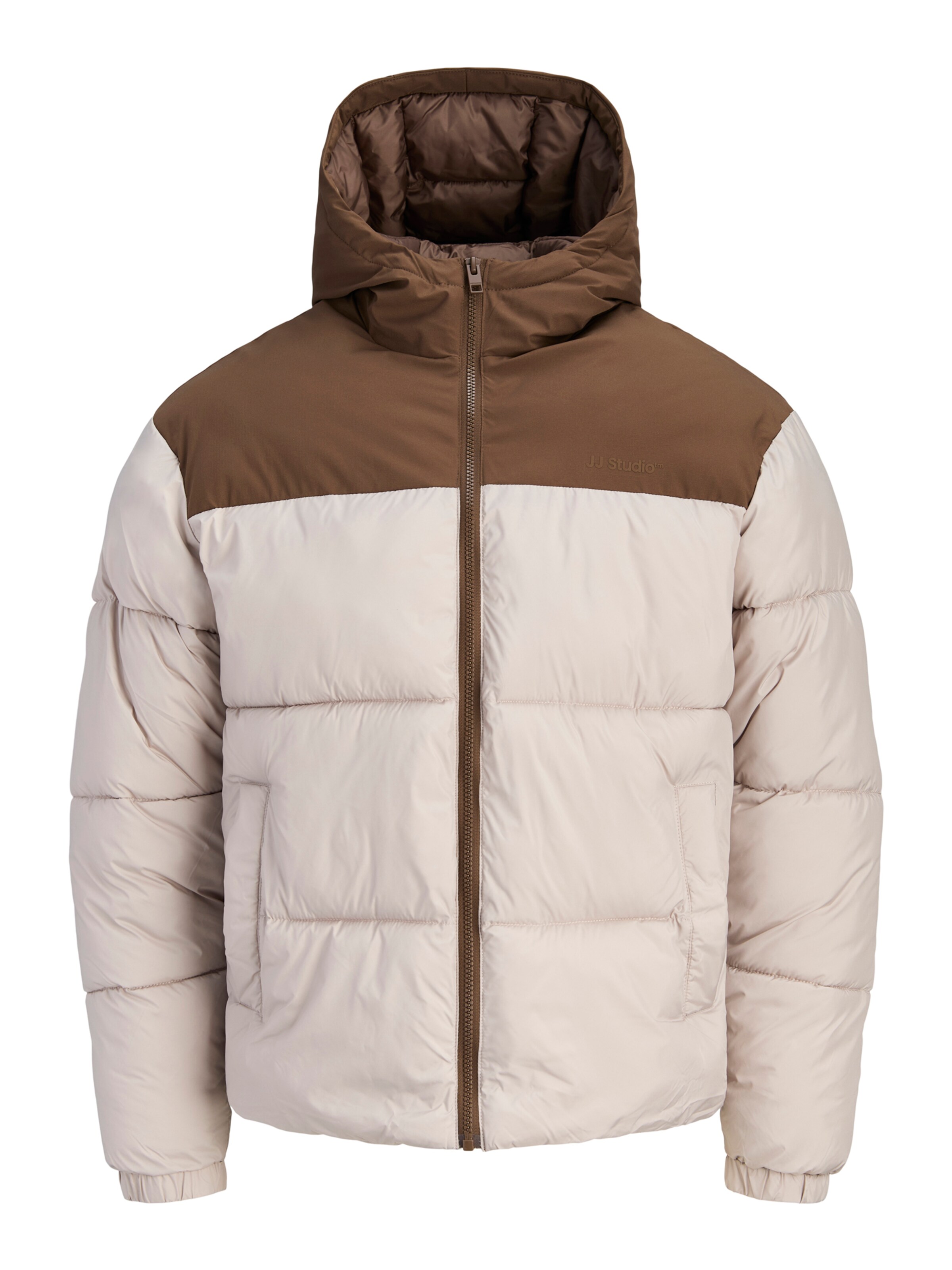 JACK & JONES Zimska jakna 'JJRAZE' | bež barva: sprednja stran