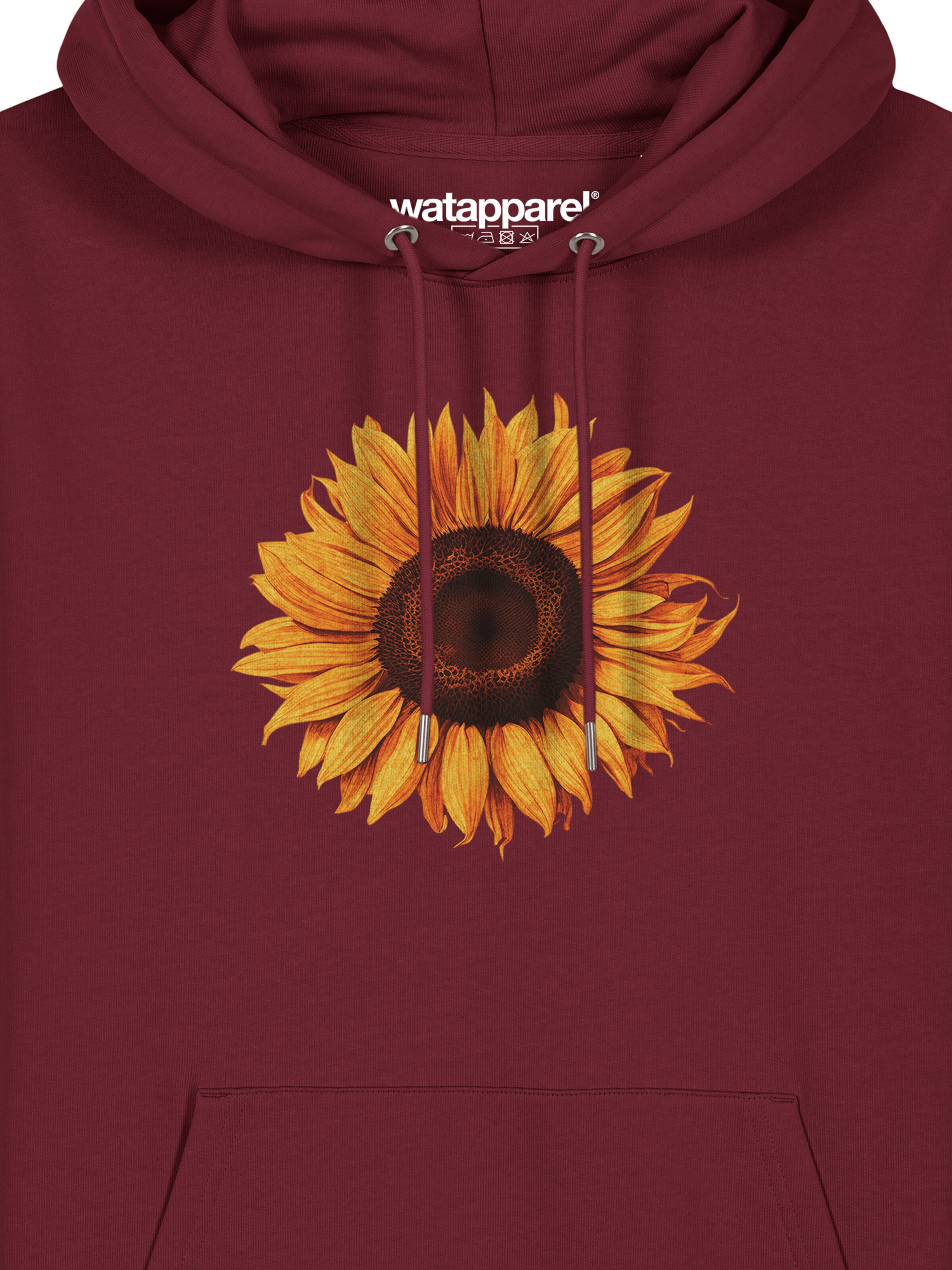 Sweat-shirt 'Sonnenblume' Watapparel en rouge