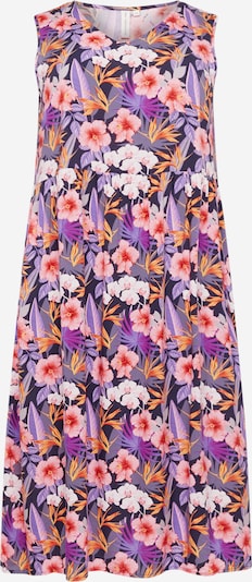 ONLY Carmakoma Summer dress 'NOVA ELLA' in Night blue / Light purple / Coral / White, Item view