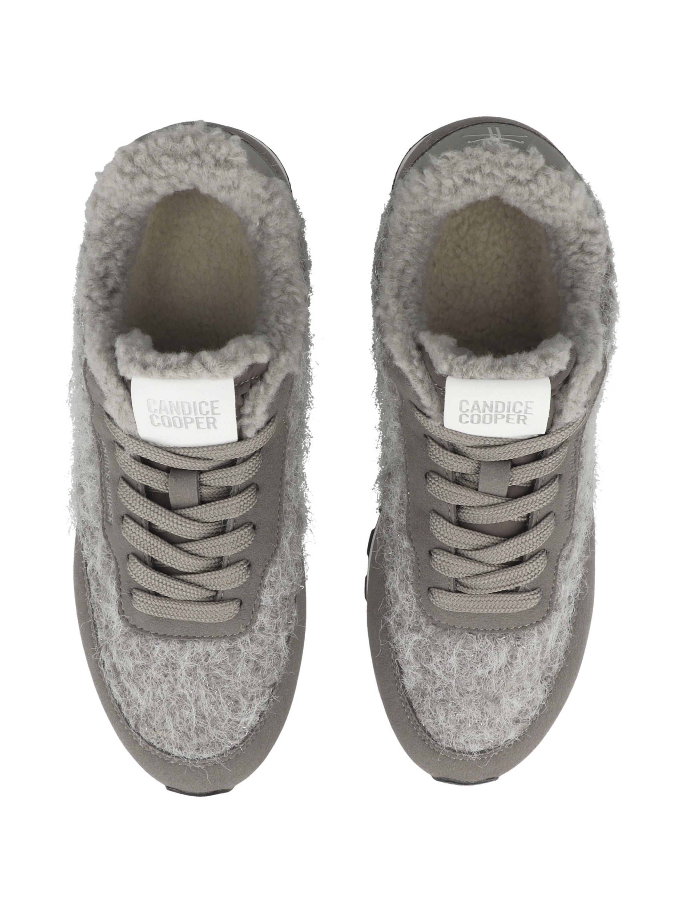 Candice Cooper Sneakers laag 'Plume Fur' in Grijs