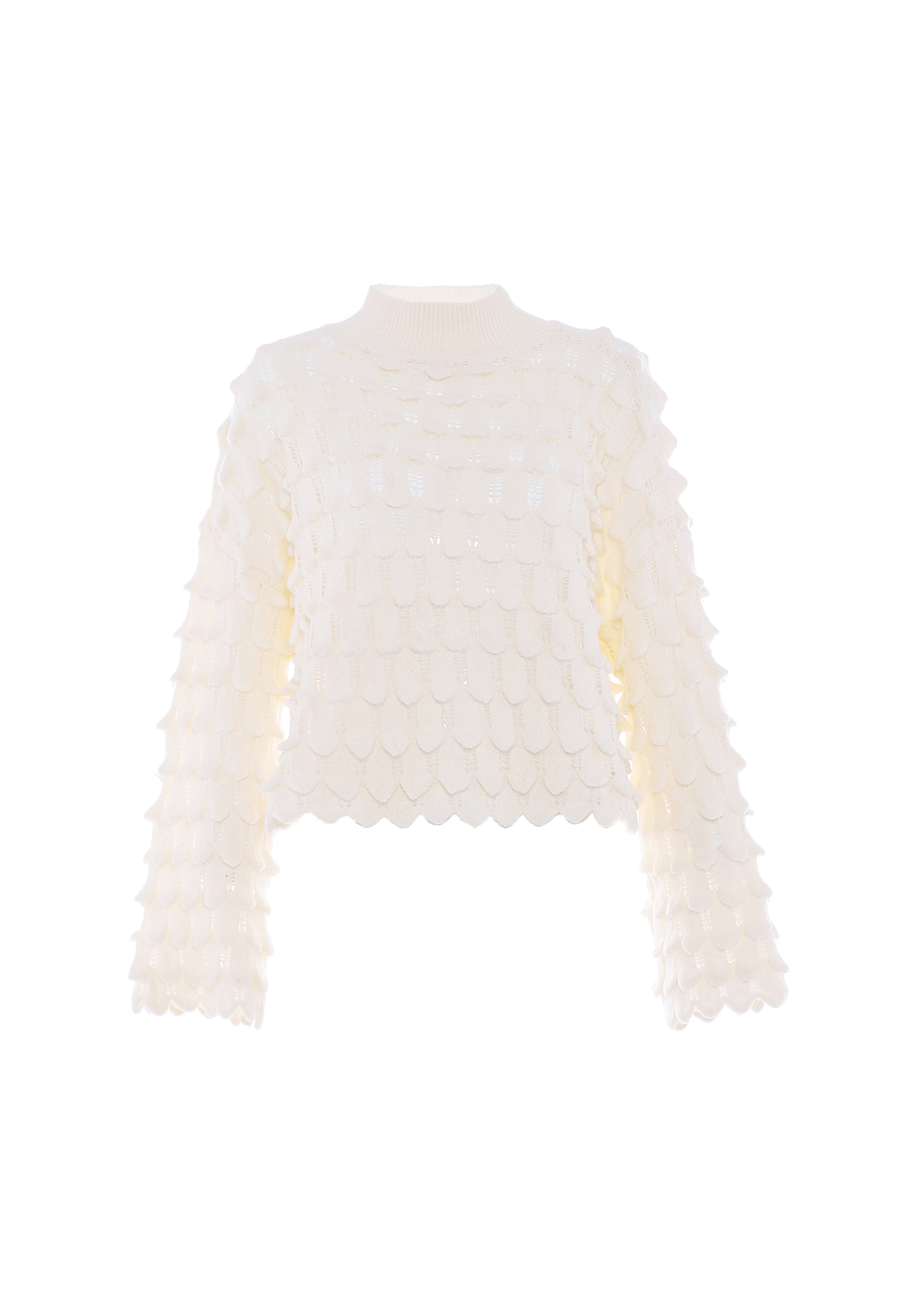 faina Πουλόβερ σε λευκό: μπροστά