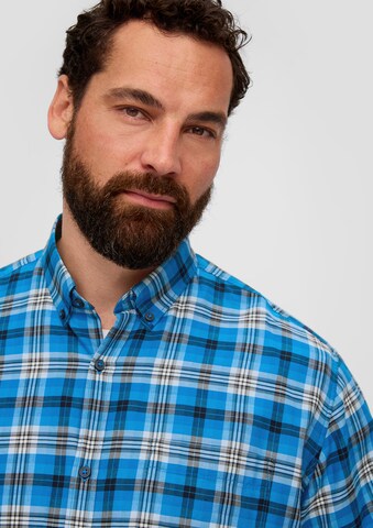 s.Oliver Men Big Sizes Comfort fit Button Up Shirt in Blue