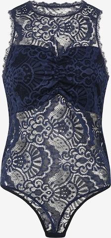 Evoni Body 'Stringbody' in Blau: Vorderseite