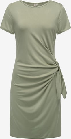 Ragwear Jurk 'Knotta' in Groen: voorkant