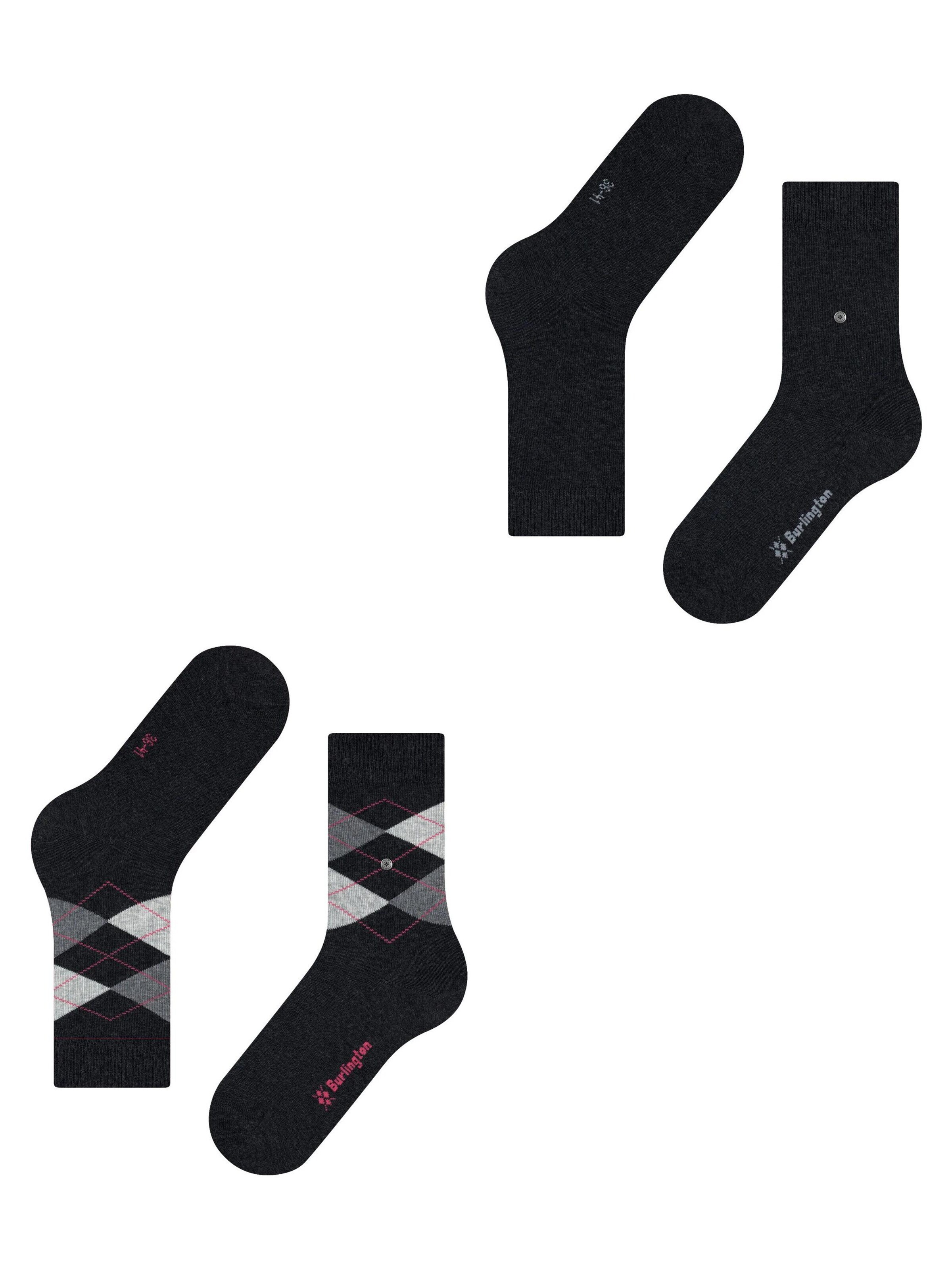 BURLINGTON Socken 'Everyday Mix 2-Pack'‌‌‌‌‌ in Grau