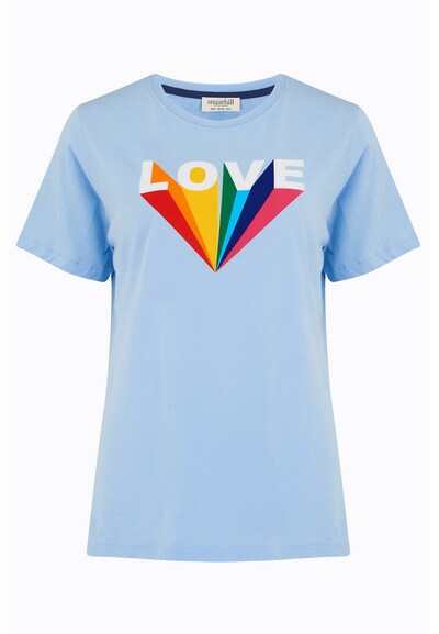 Sugarhill Brighton Camiseta 'Maggie Love Rays' en azul / verde / rojo / blanco, Vista del producto