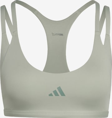 ADIDAS PERFORMANCE Спортен сутиен 'Optime Workout' в зелено: отпред