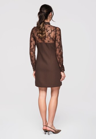 Ombre Kleid in Braun