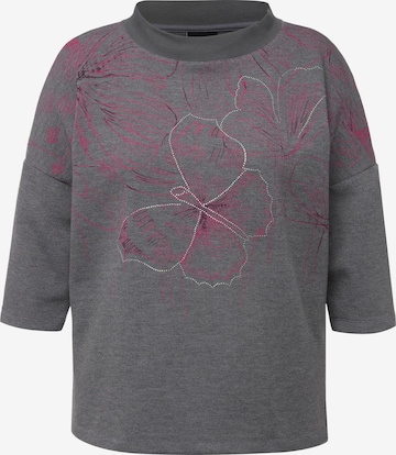 Sweat-shirt Ulla Popken en gris : devant