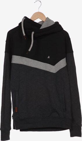 alife & kickin Sweatshirt & Zip-Up Hoodie in XL in Black: front