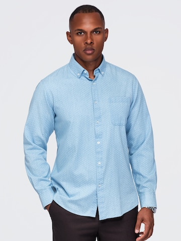 Ombre - Ajuste regular Camisa en azul