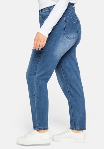 SHEEGO Slimfit Jeans i blå