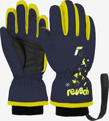 REUSCH Athletic Gloves in Blue: front