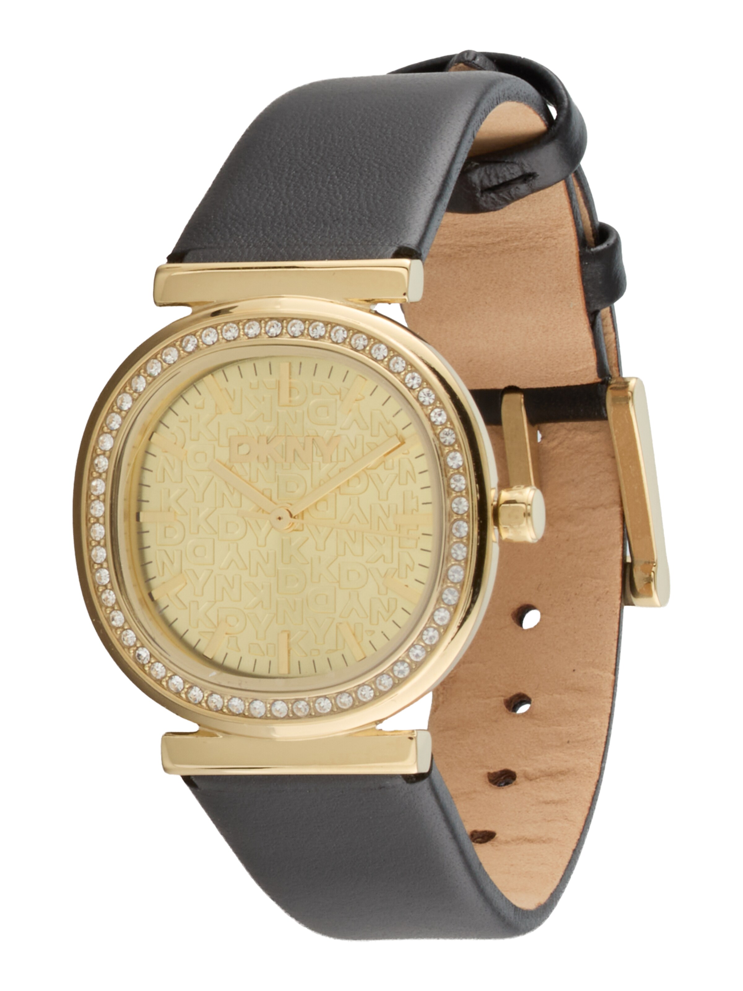 DKNY Analogna ura 'Evening' | črna barva: sprednja stran