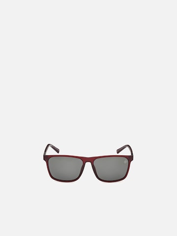 TIMBERLAND Zonnebril 'Timberland TB9312 Matte dark red 59/15/145 MAN Sunglasses' in Rood: voorkant