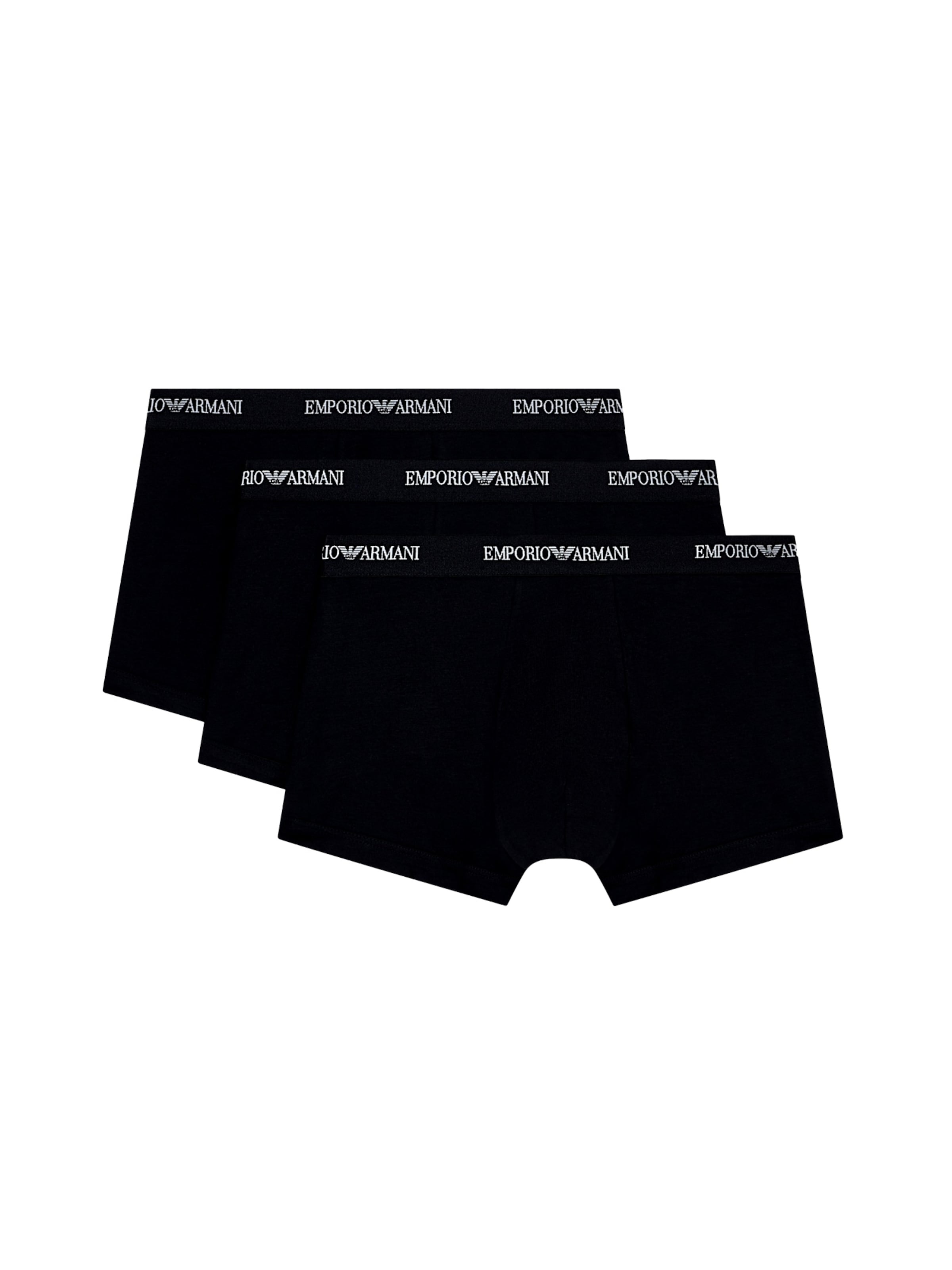 Boxers Emporio Armani en noir : devant