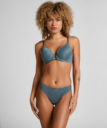 Hunkemöller String 'Marine' in Blauw