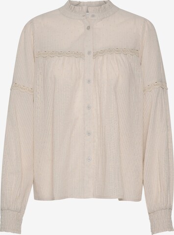 Camicia da donna 'Sille' di Kaffe in beige: frontale