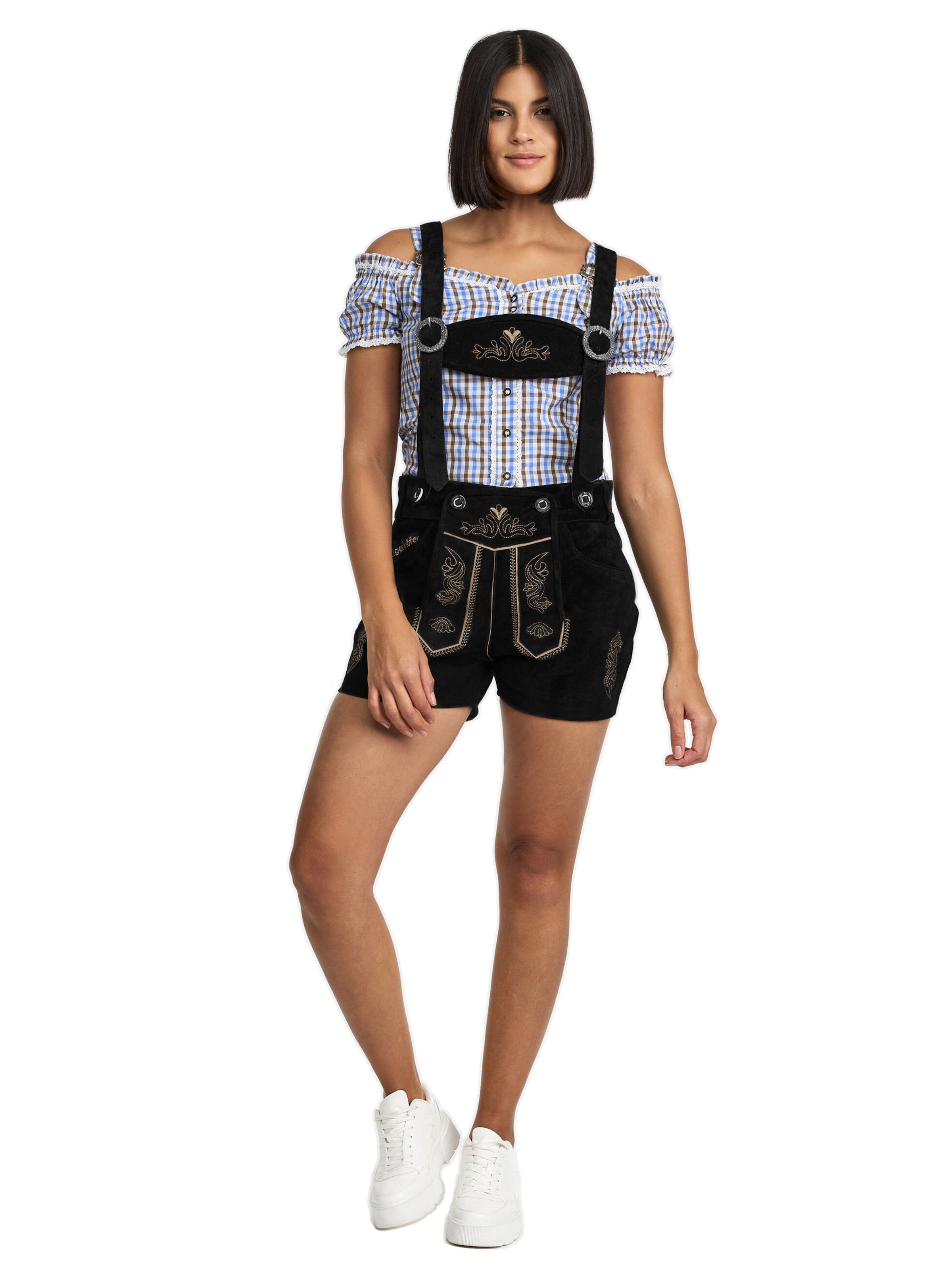 Steigenhöfer Regular Traditional Pants in Black: front
