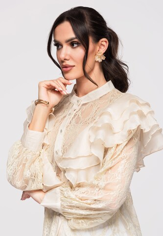 Chemisier 'OW-SH-E0007' Ombre en beige