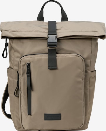 Sac à dos Marc O'Polo en marron : devant