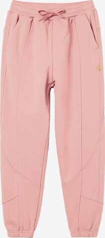 Loosefit Pantalon Desigual en rose : devant