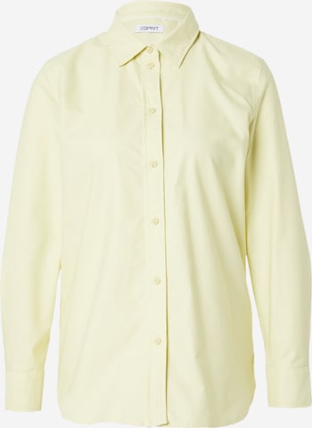 Camicia da donna di ESPRIT in giallo: frontale