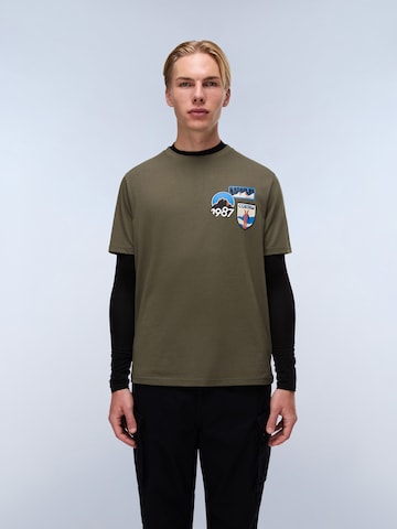 NAPAPIJRI Тениска 'S-Montepiana' в зелено: отпред