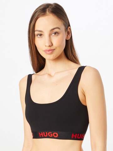 HUGO Bralette Bra in Black: front