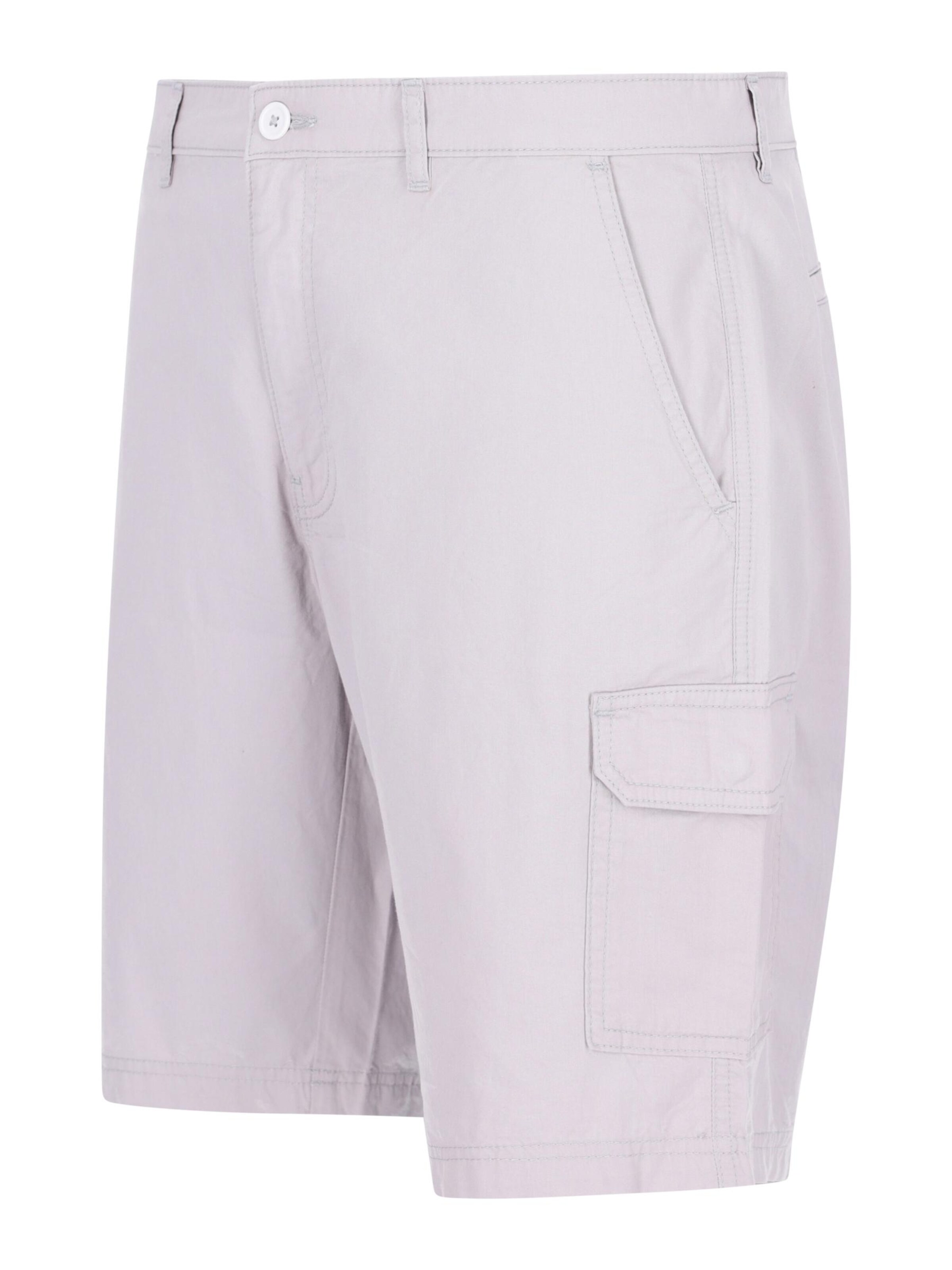 HAJO Regular Hose 'elastische Bermudashort mit Cargotaschen'‌‌‌‌‌‌‌‌ in Silber