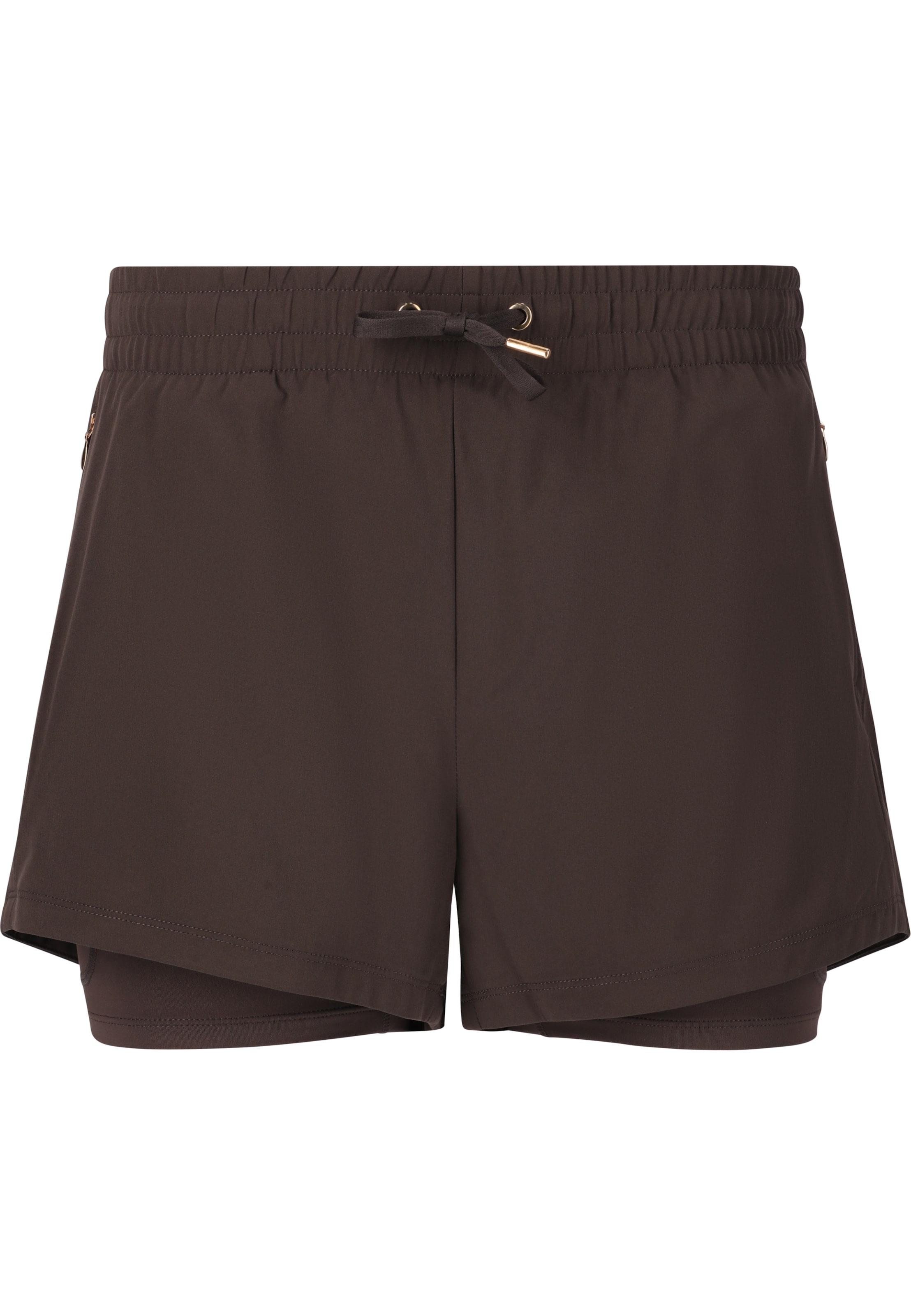 Athlecia Regular Shorts 'Timmie' in Braun: Vorderseite