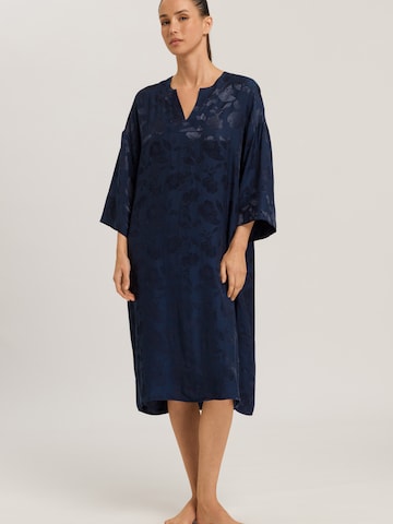 Hanro Nightgown ' Valene ' in Blue: front