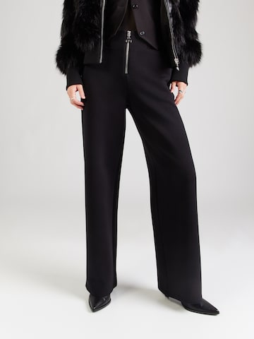 PATRIZIA PEPE - Pierna ancha Pantalón en negro: frente