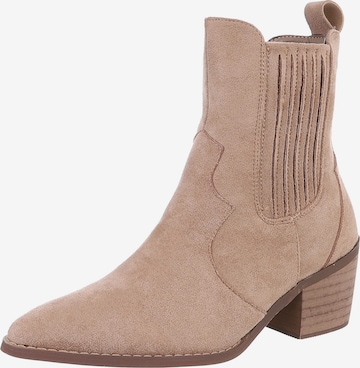 Ital-Design Boots in Brown: front