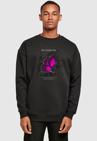 Merchcode Sweatshirt in Schwarz: Vorderseite