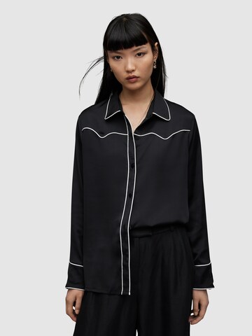 AllSaints Bluzka 'CECE' w kolorze czarny: przód