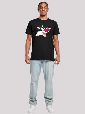 F4NT4STIC T-Shirt 'Looney Tunes Sylvester' in Schwarz