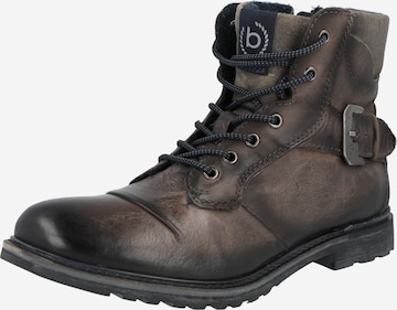 bugatti Lace-Up Boots in Brown: front