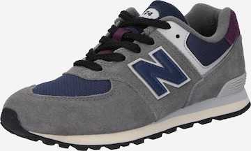 Sneaker '574' di new balance in grigio: frontale