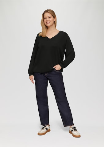 s.Oliver Sweatshirt in Schwarz