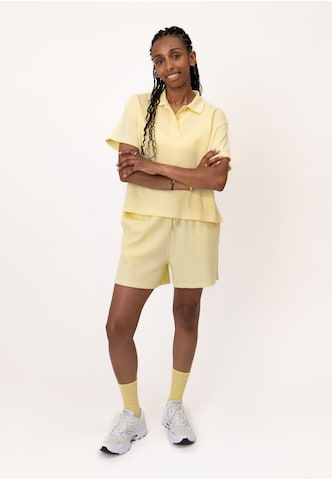 OH APRIL - Loosefit Calças 'Elow' em amarelo: frente