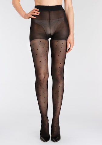 LASCANA Fine Tights in Black: front
