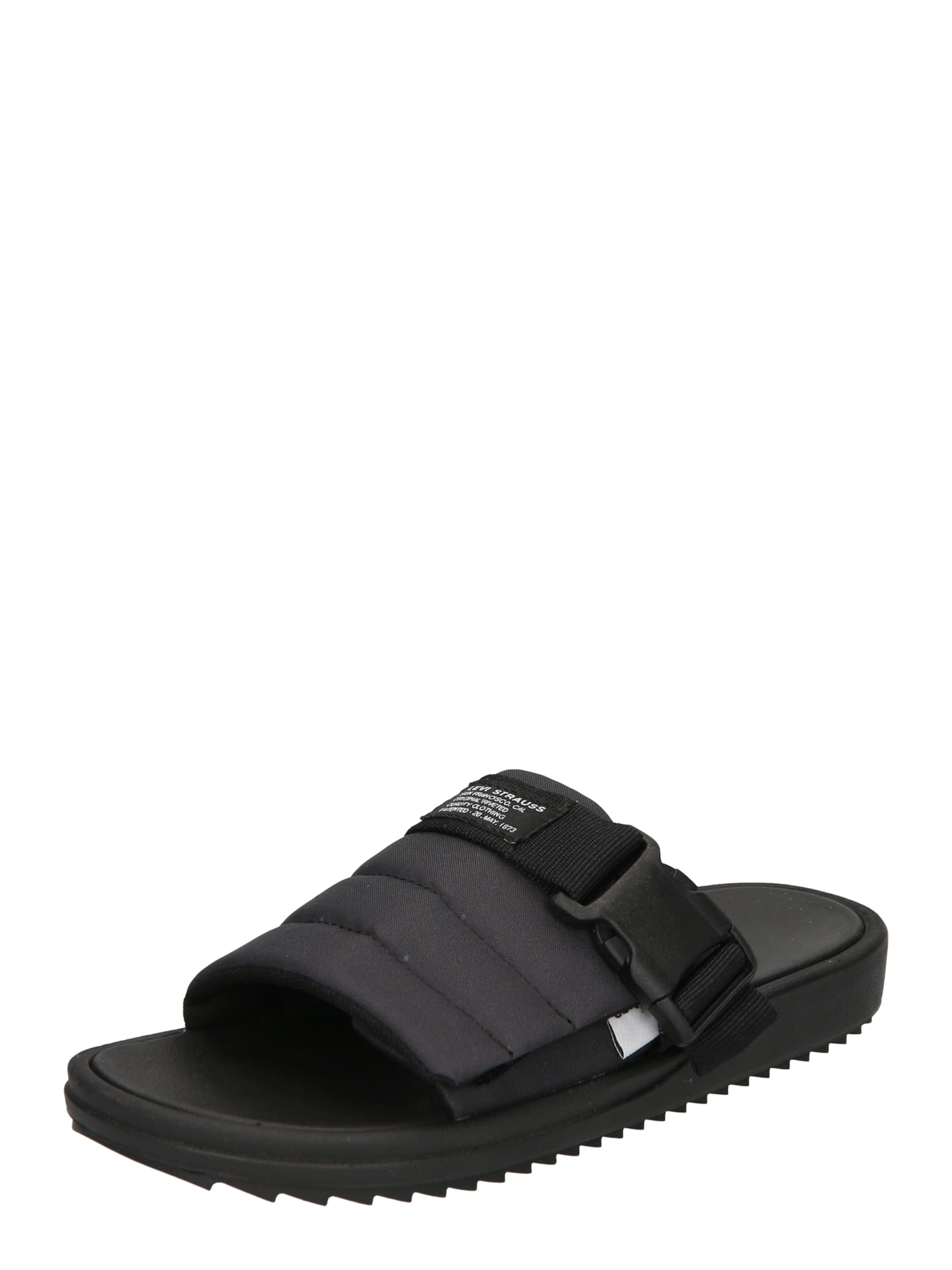 LEVI'S ® Pantolette 'TAHOMA' in Schwarz: Vorderseite