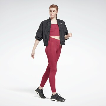 Reebok Skinny Workout Pants 'Two Tone Studio Tight' in Pink