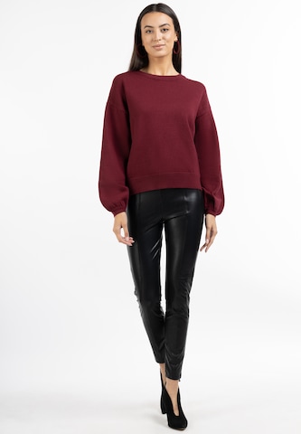 Pull-over 'Koosh' faina en rouge