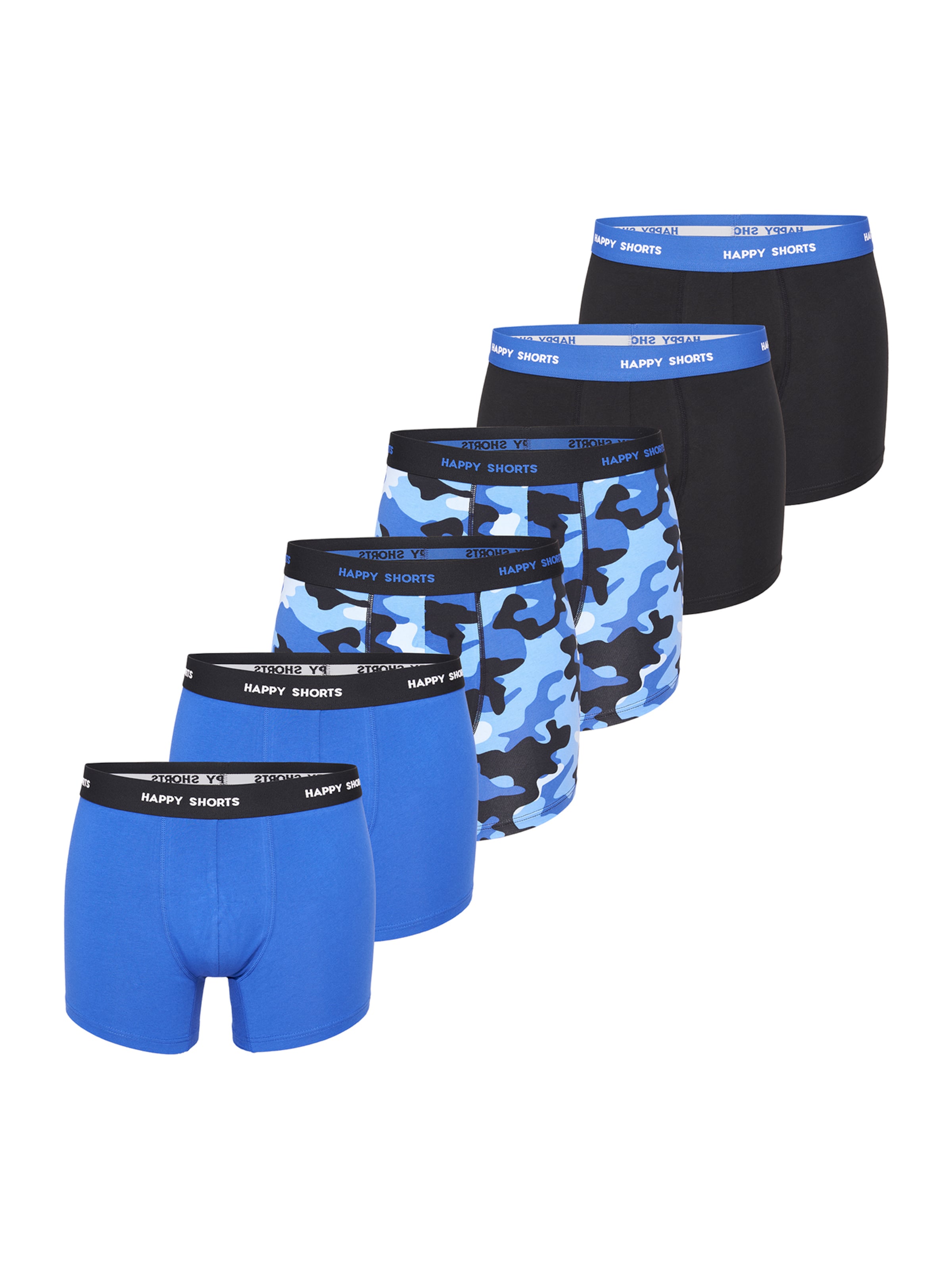 Happy Shorts - Calzoncillo boxer en azul: frente