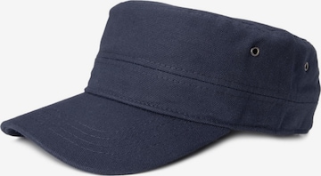 styleBREAKER Cap 'Military Cap Baumwoll Canvas' in Blue: front